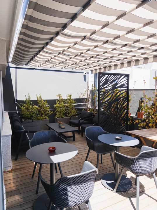 The Nirvana rooftop terrace